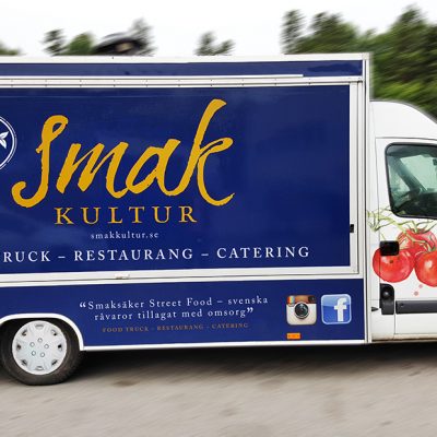 Grafisk profil och foliering av Food Truck för Smakkultur